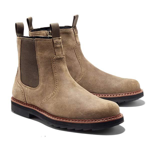 Fedde | Stijlvolle herenlaarzen in de kleur Khaki voor heren in Casual stijl geschikt voor alle seizoenen.