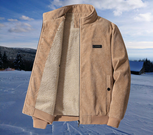 Felix | Luxe herenjas in de kleur Beige voor heren in stijl ideaal voor de herfst.