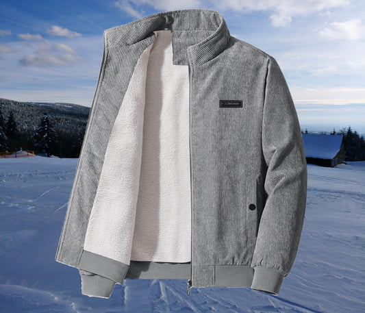 Felix | Luxe herenjas in de kleur Grijs voor heren in stijl ideaal voor de herfst.