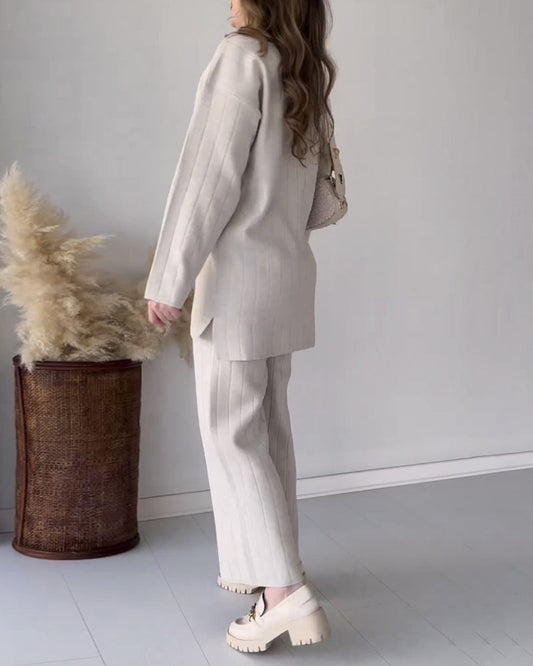 Femke | Dames 2-delige set in de kleur Wit voor dames in stijl ideaal voor de winter