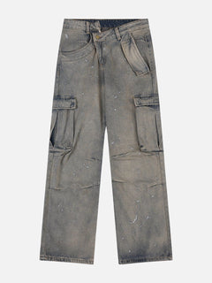 Femke | Vintage diepgewassen jeans in de kleur Bruin voor dames in stijl geschikt voor alle seizoenen.