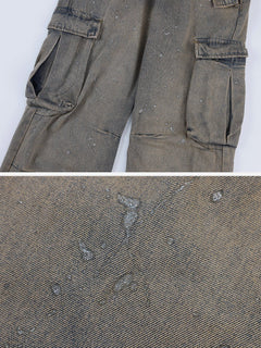 Femke | Vintage diepgewassen jeans in de kleur Bruin voor dames in stijl geschikt voor alle seizoenen.