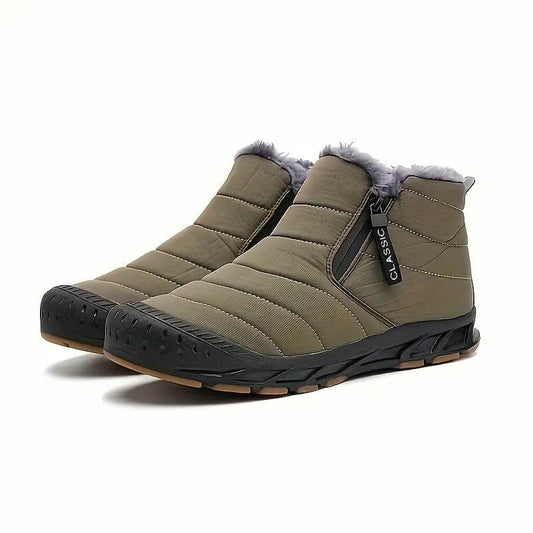 Finn | Comfortabele winterschoenen in de kleur Groen voor heren in stijl ideaal voor de winter