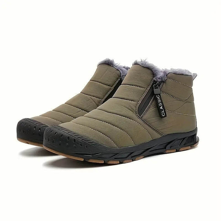 Finn | Comfortabele winterschoenen in de kleur Groen voor heren in stijl ideaal voor de winter