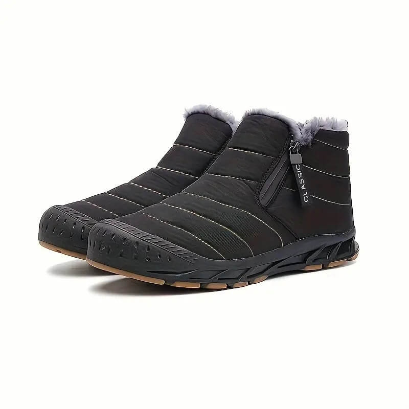Finn | Comfortabele winterschoenen in de kleur Zwart voor heren in stijl ideaal voor de winter