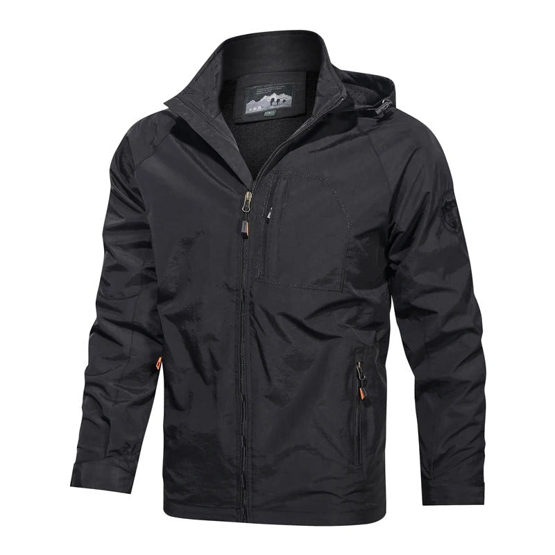 Finn | Heren zomerjas voor outdoor activiteiten in de kleur Zwart voor heren in Outdoor stijl ideaal voor de lente.