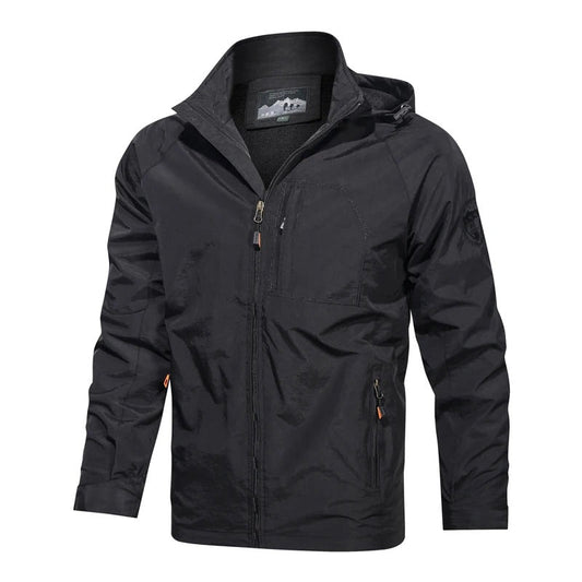 Finn | Heren zomerjas voor outdoor activiteiten in de kleur Zwart voor heren in Outdoor stijl ideaal voor de lente.