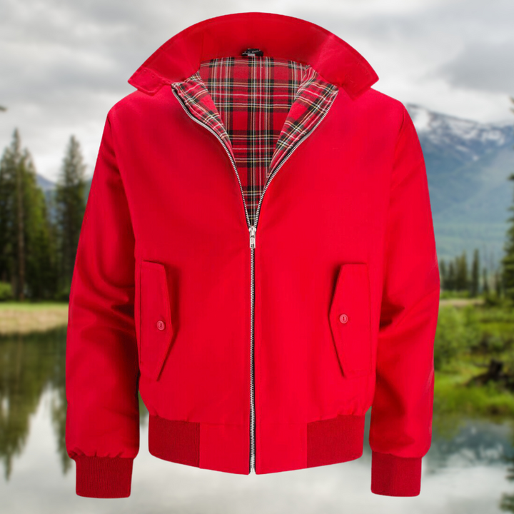 Stoer Harrington jasje, perfect voor een trendy look. Inclusief ingewerkte schoudernaden, praktische zakken, geribbelde manchetten en zoom, meerlaagse voering, ontspannen pasvorm en omgeslagen kraag voor veelzijdige uitstraling.