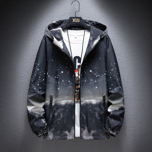 Finn | Winddichte Stijlvolle Jas in de kleur Zwart voor heren in Outdoor stijl ideaal voor de herfst.