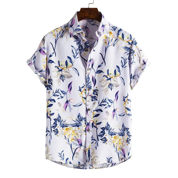 Finn | Zomerse herenhemden voor stijlvolle look in de kleur Paars voor heren in stijl ideaal voor de lente.