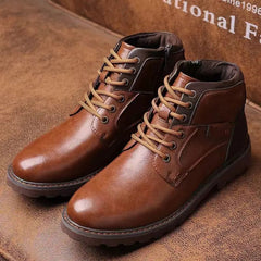 Floris | Klassieke leren veterboots heren