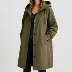 Hooded waterdichte jas