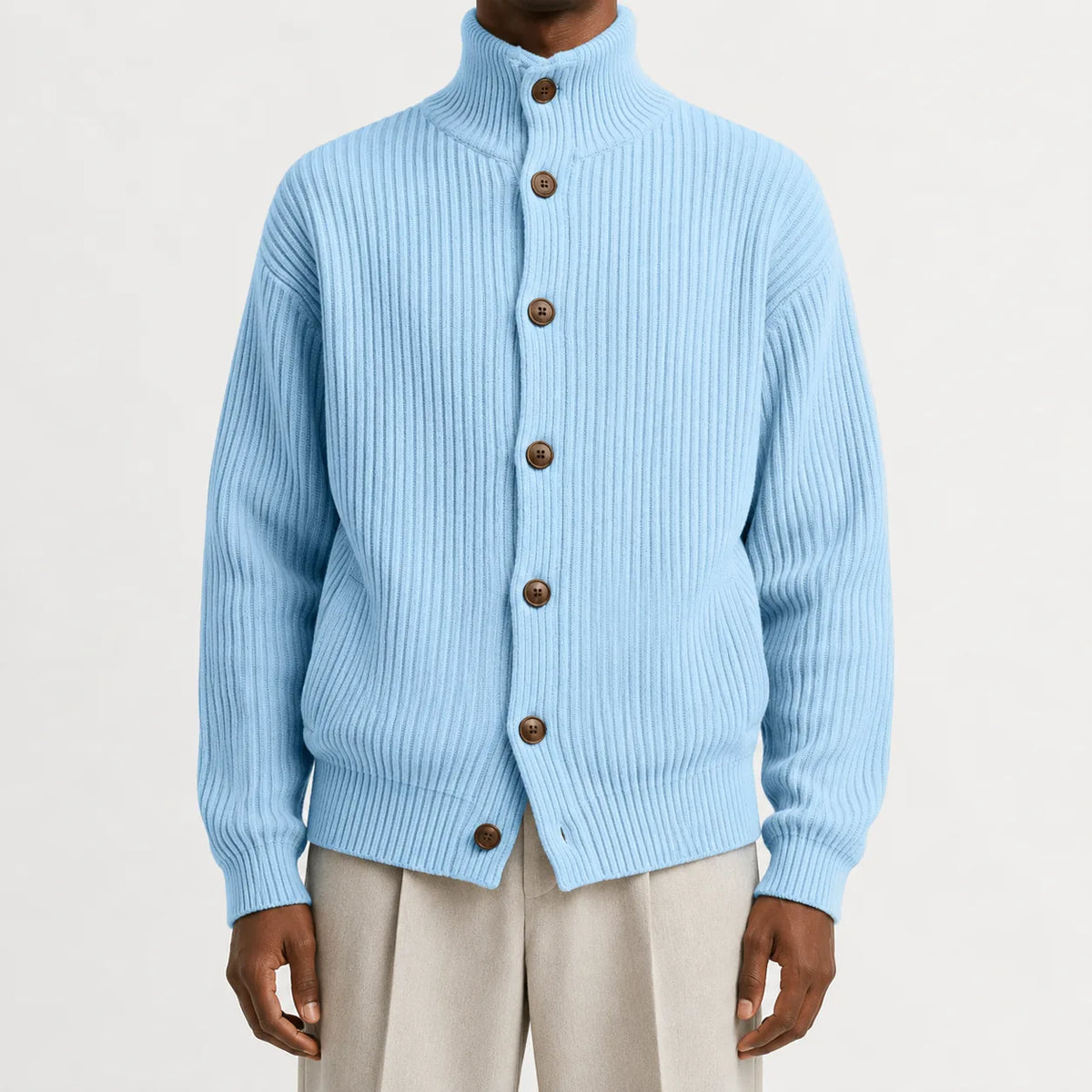 Cardigan met roll neck