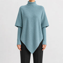 Oversized jumper met col