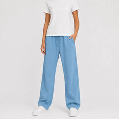 Jogger broek met brede pijpen
