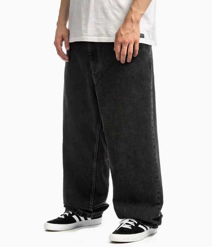 Glen | Big Boy Baggy Jeans in de kleur Zwart voor heren in Streetwear stijl ideaal voor de herfst.