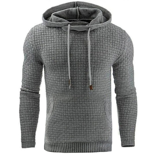 Hoodie met textured pattern