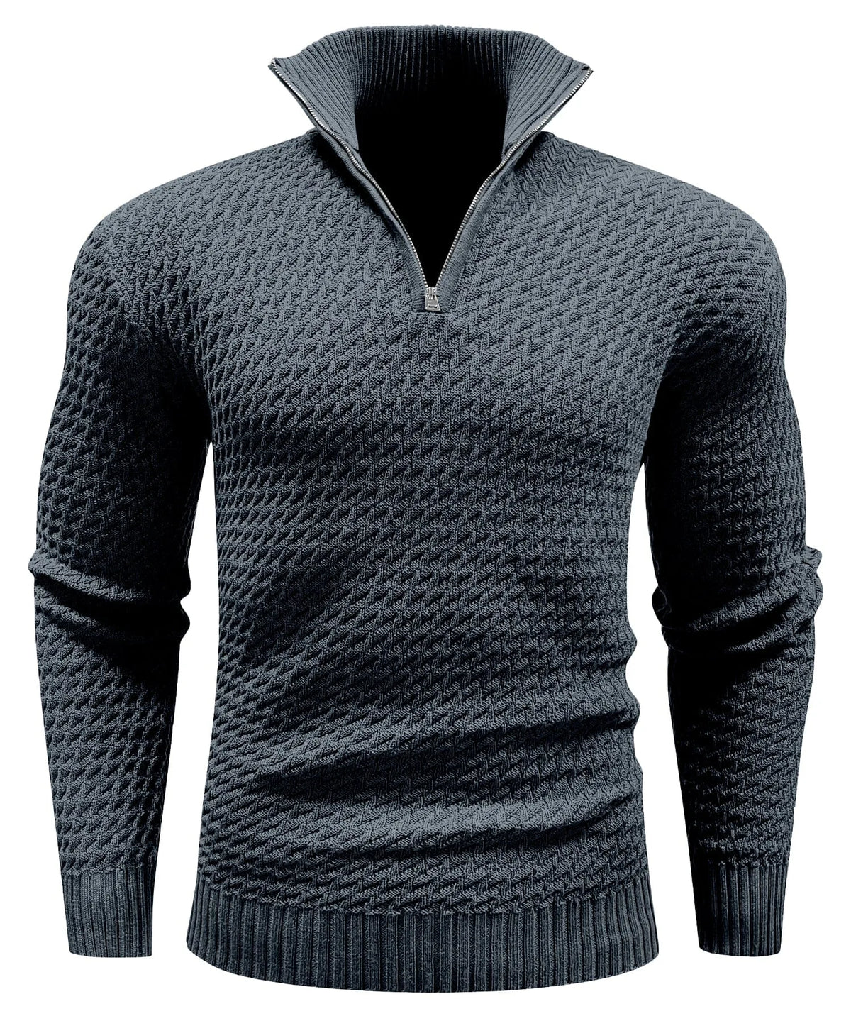 Zip-up trui met turtle
