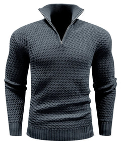 Zip-up trui met turtle
