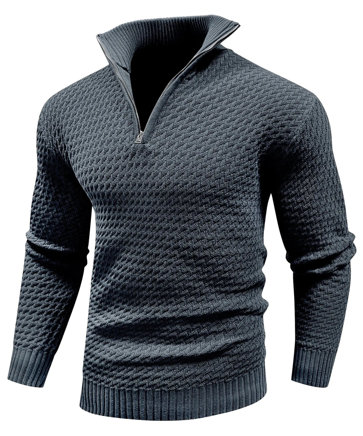 Zip-up trui met turtle