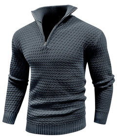 Zip-up trui met turtle