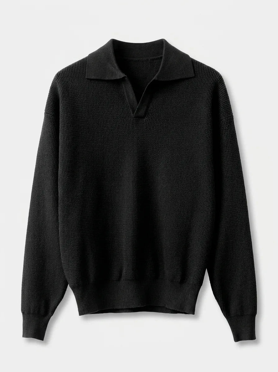 Slim fit pullover met V-neck