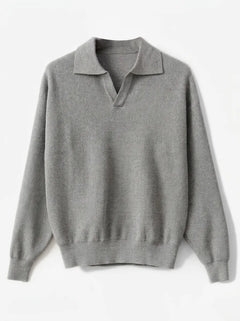 Slim fit pullover met V-neck