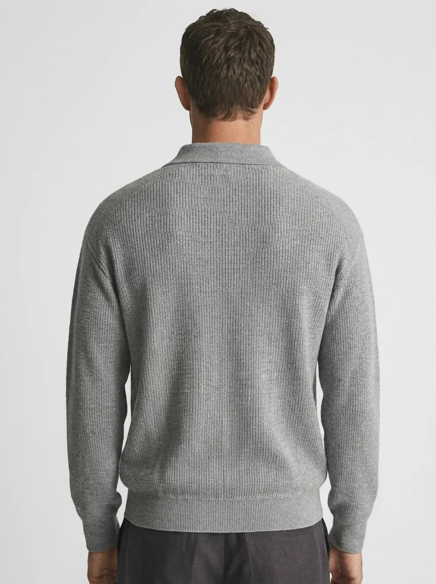 Slim fit pullover met V-neck