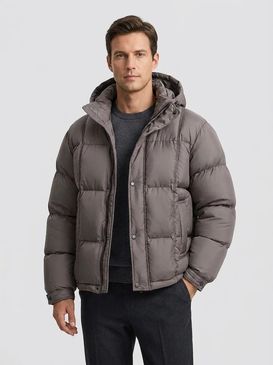 Puffer jacket met capuchon