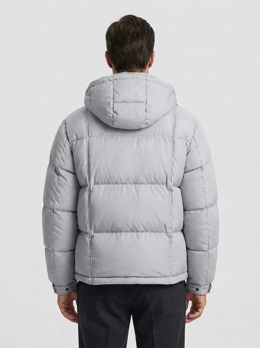 Puffer jacket met capuchon