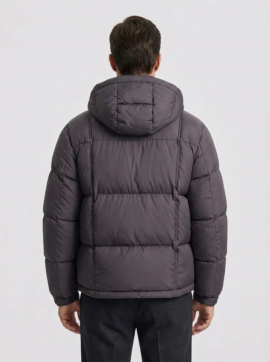 Puffer jacket met capuchon