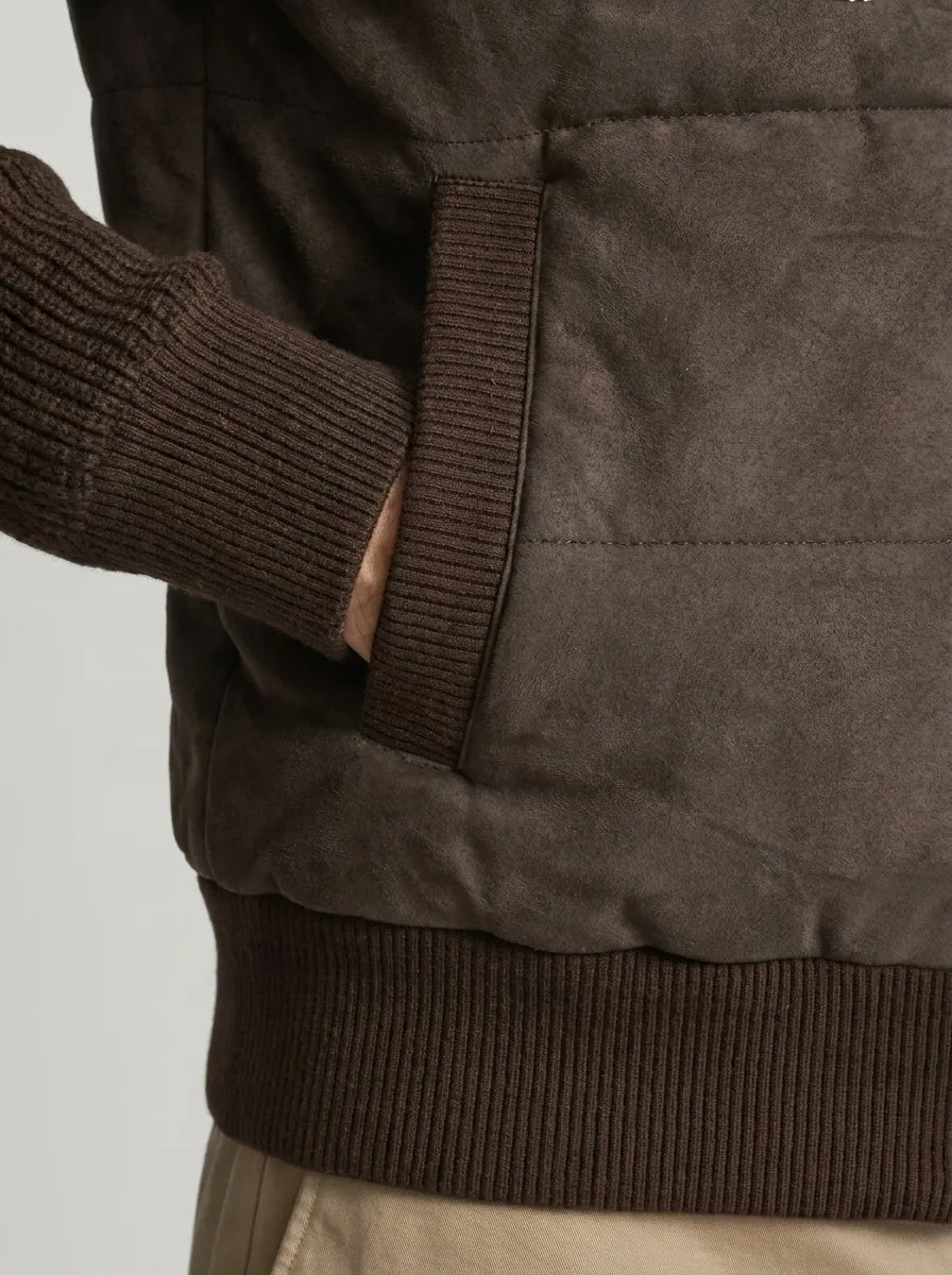 Bomberjack met patchwork design