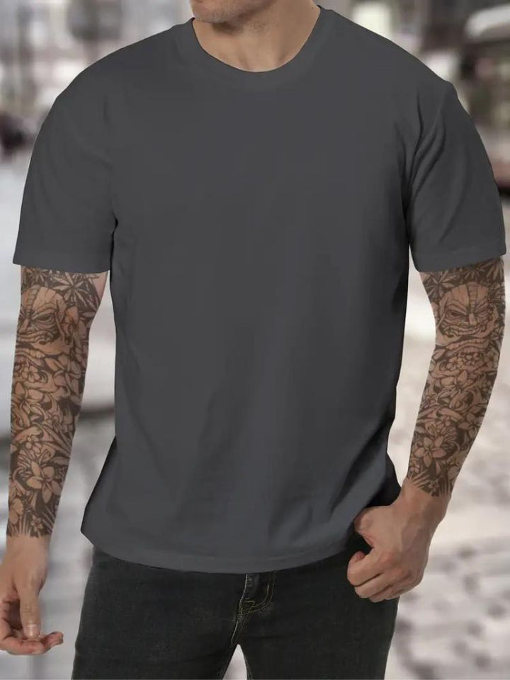 Hoge Hals T-Shirt in de kleur Wit voor heren in stijl ideaal voor de lente.