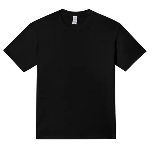 Hoge Hals T-Shirt in de kleur Zwart voor heren in stijl ideaal voor de lente.