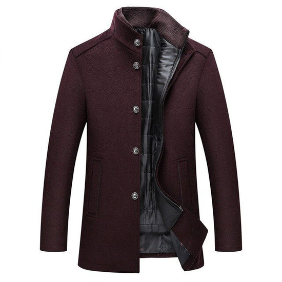 Hugo | Single-breasted thick wool coat afbeelding 1