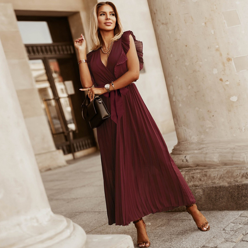 Sofia | Maxi plisowana sukienka