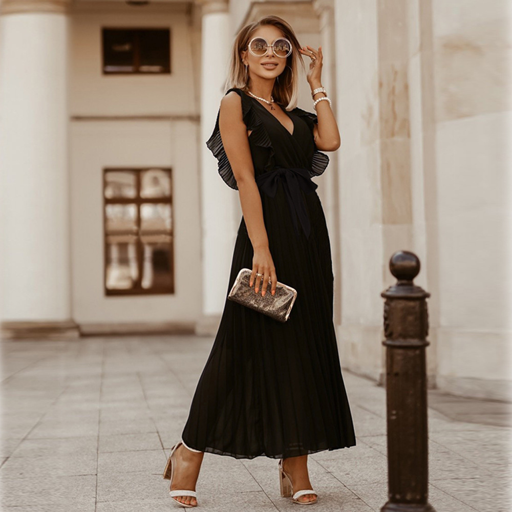 Sofia | Maxi plisowana sukienka