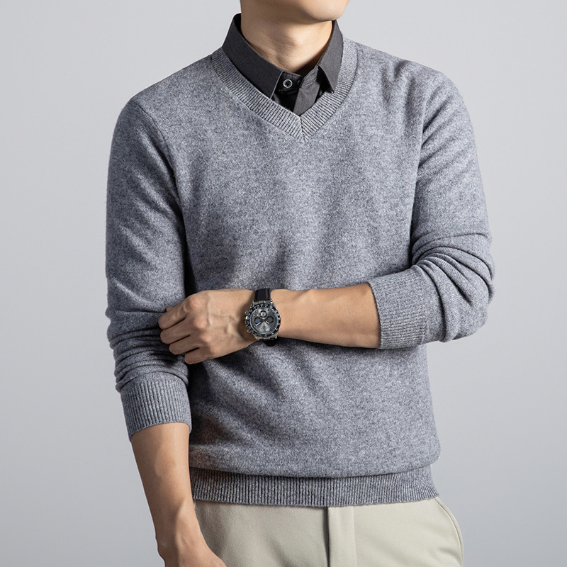 Hugo | V-neck sweater with long sleeves and ribbed finish