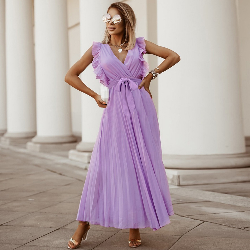 Sofia | Maxi plisowana sukienka