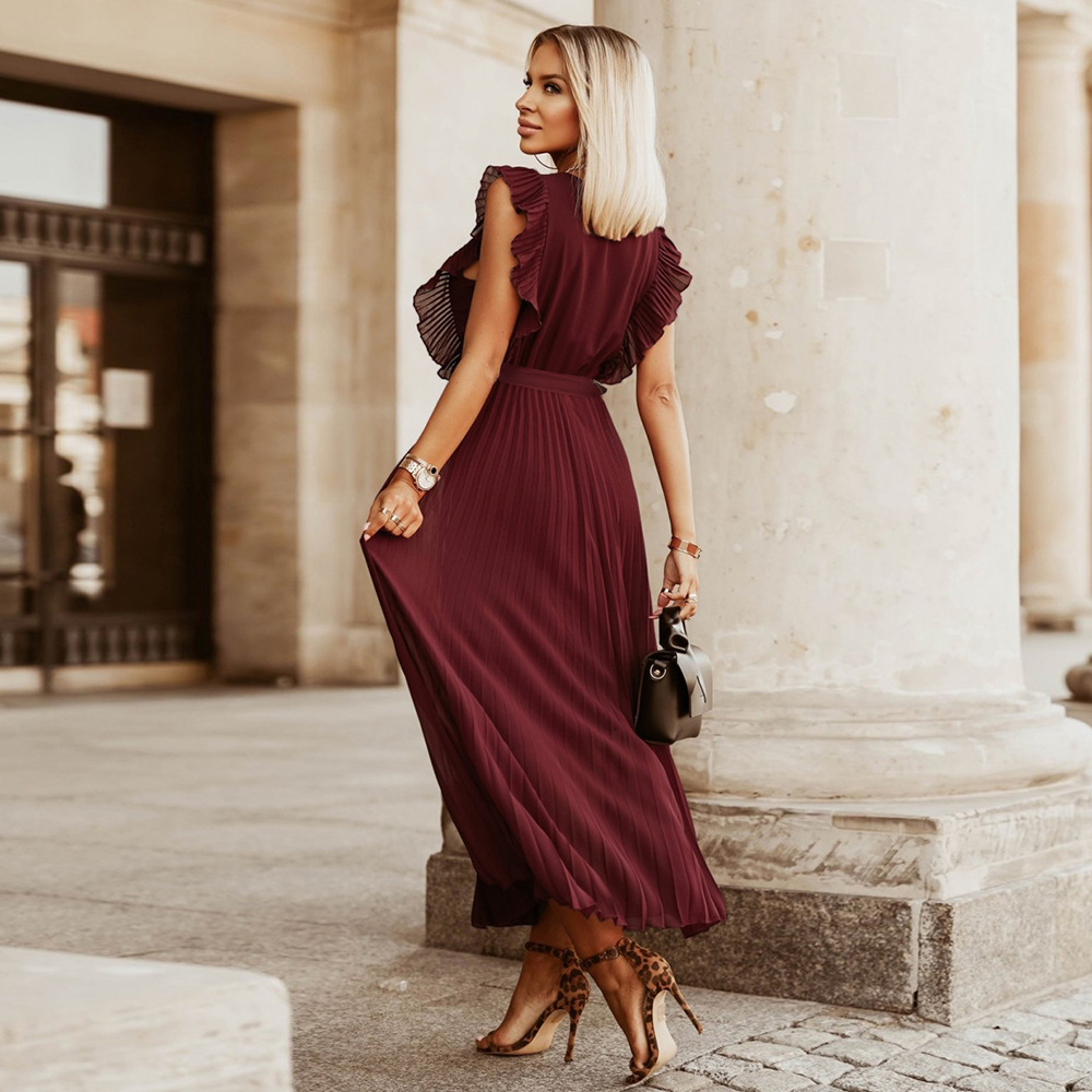 Sofia | Maxi plisowana sukienka