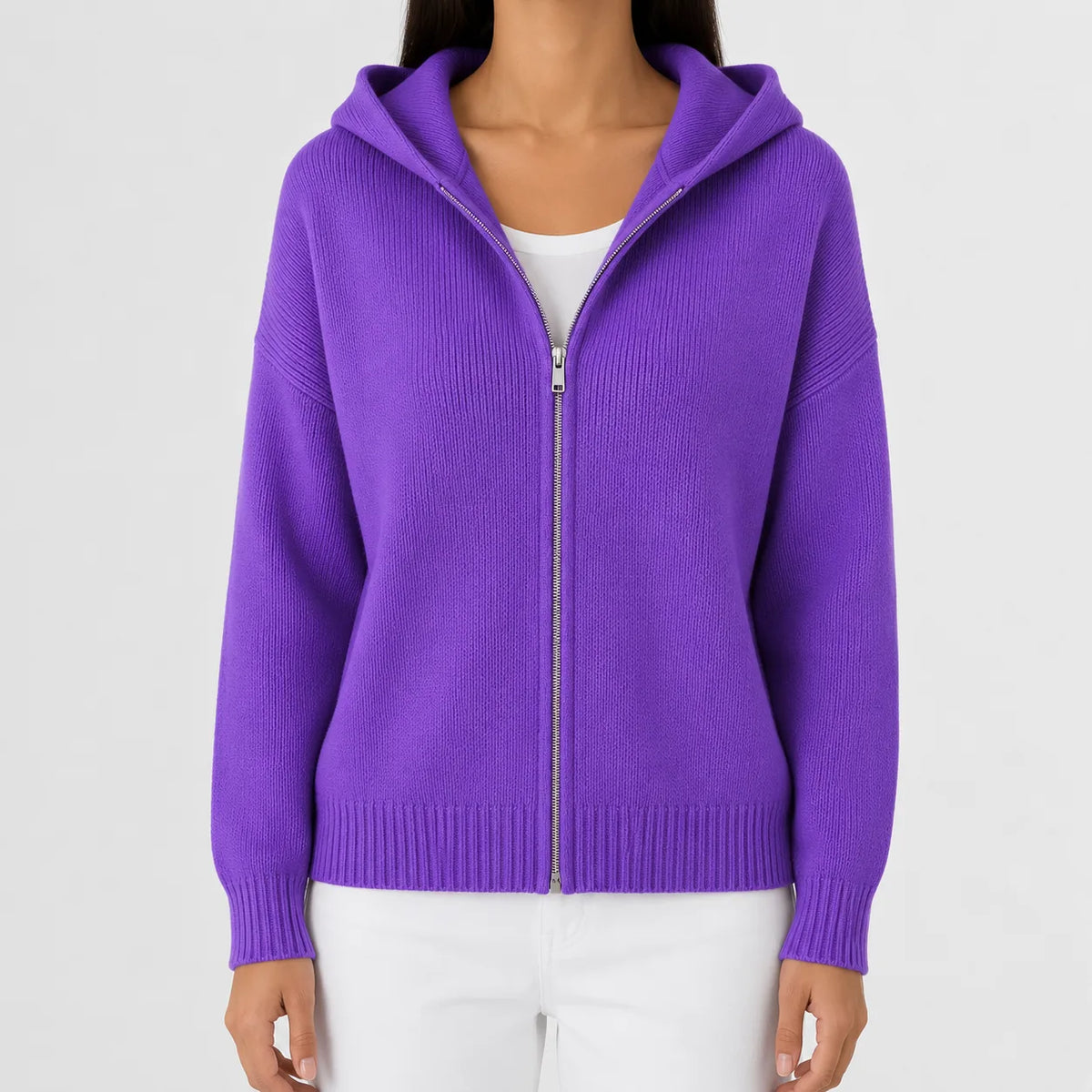 Zip-up hoodie met lange mouwen