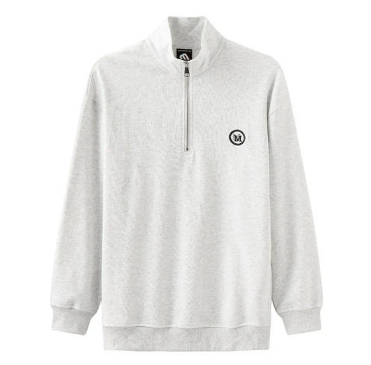 Jan | Katoenen vest met rits in de kleur Grijs voor heren in Smart-casual stijl geschikt voor alle seizoenen.