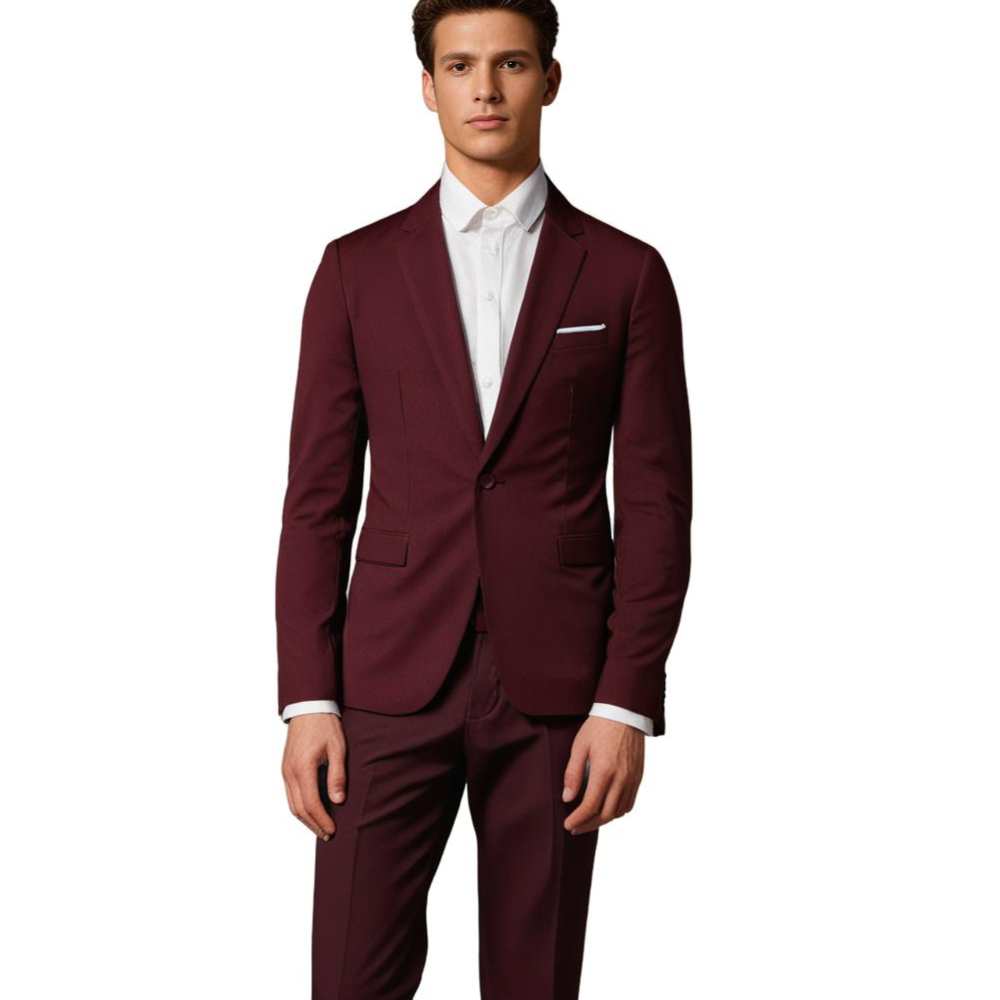Jasper | Heren pak met blazer en pantalon in de kleur Rood voor heren in Formal stijl ideaal voor de herfst.