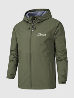 Jasper | Waterdichte fit fleece jas voor heren in de kleur Groen voor heren in Outdoor stijl geschikt voor alle seizoenen.