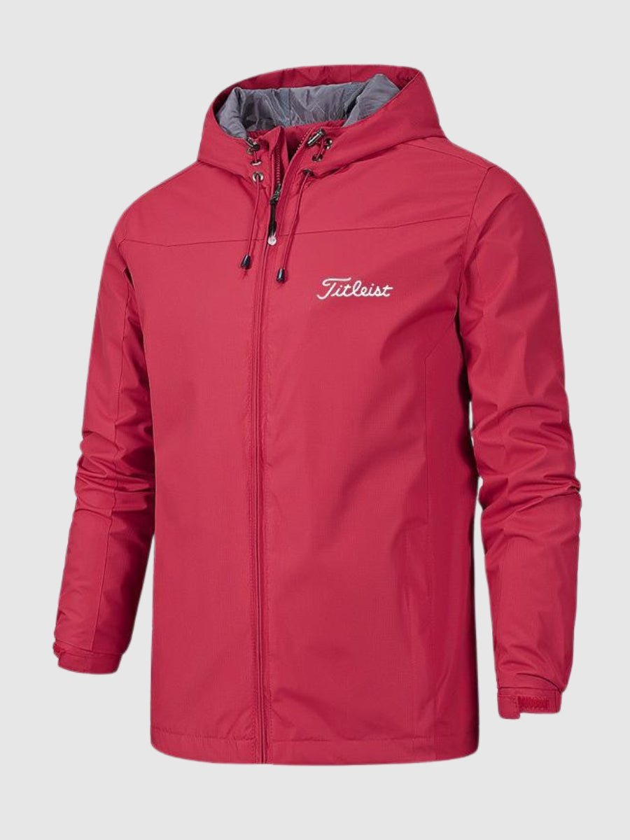 Jasper | Waterdichte fit fleece jas voor heren in de kleur Rood voor heren in Outdoor stijl geschikt voor alle seizoenen.