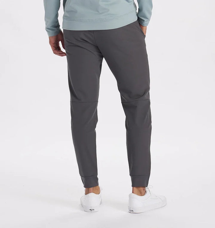 Johan | Winterse stretch broek in de kleur Lichtblauw voor heren in stijl ideaal voor de winter