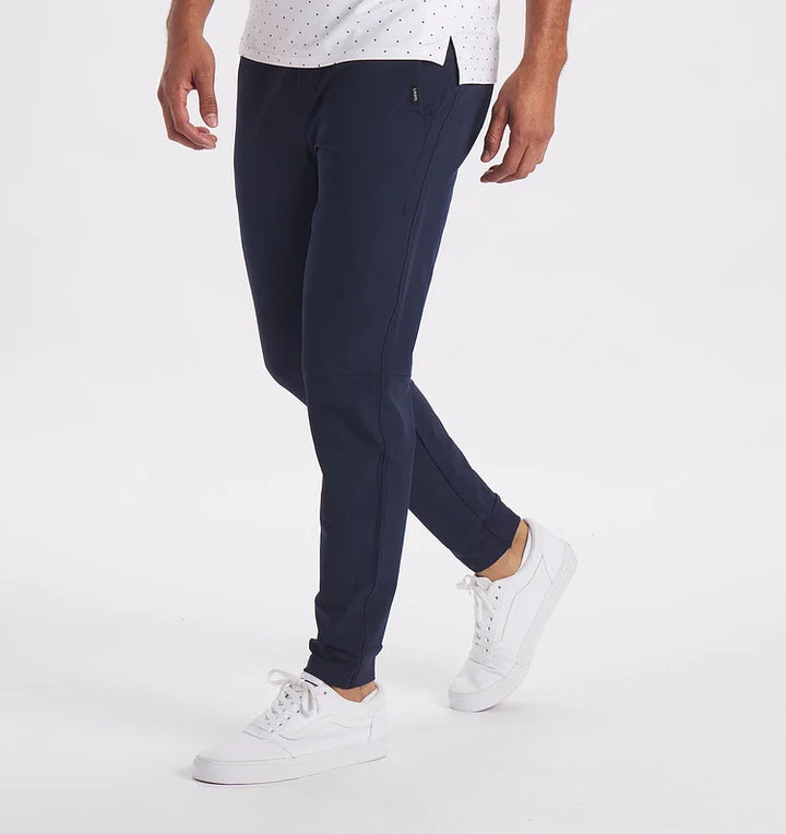 Johan | Winterse stretch broek in de kleur Donkerblauw voor heren in stijl ideaal voor de winter