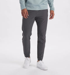 Johan | Winterse stretch broek in de kleur Donkergrijs voor heren in stijl ideaal voor de winter