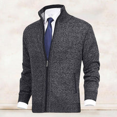 John | Elegant heren vest met rits, kraag en zakken in de kleur Beige voor heren in stijl ideaal voor de herfst.