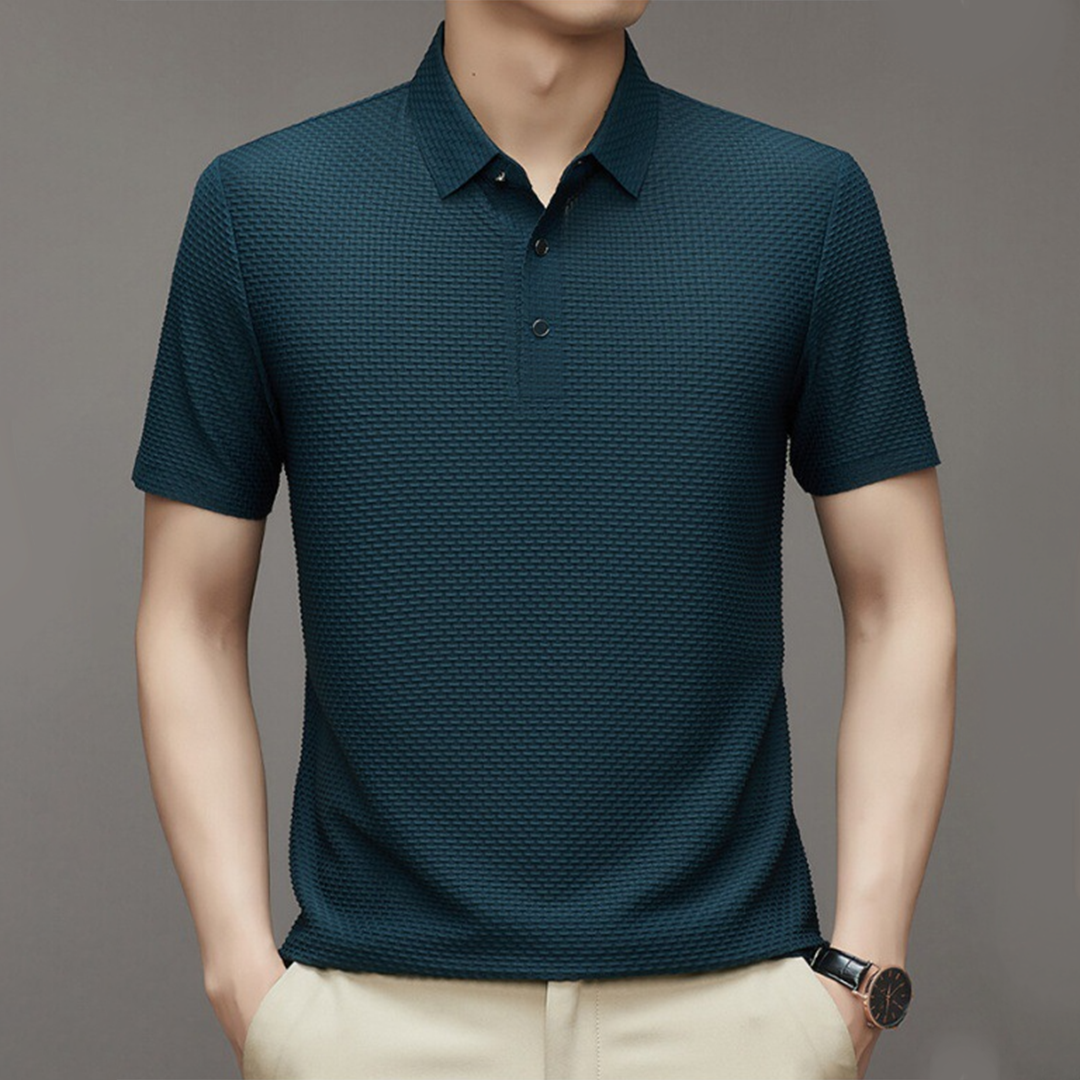 Jonny | Stijlvol Poloshirt in de kleur Donkergroen voor heren in Casual stijl geschikt voor alle seizoenen.